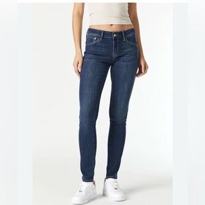 Mavi ALEXA Dark Blue Women's Mid Rise Skinny Jeans, 29/32